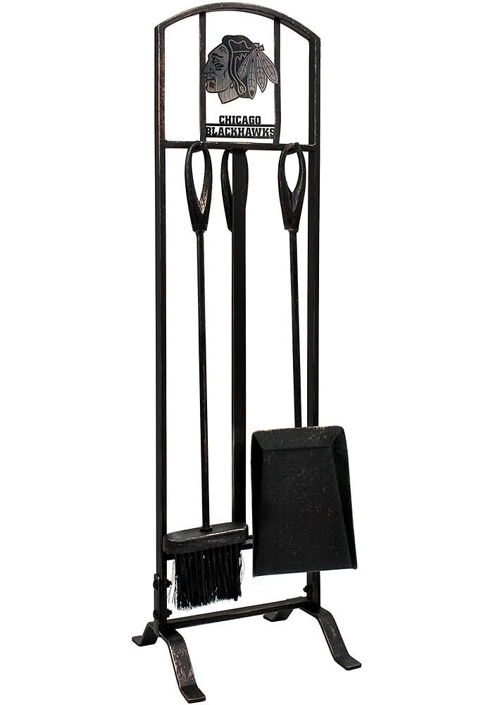 Chicago Blackhawks Fireplace Tool Set Fire Pit Supplies