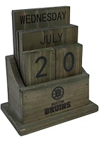 Boston Bruins Wood Block Desk and Office Desk Calendar