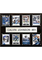 Calvin Johnson Detroit Lions 12x15 8 Card Player Plaque