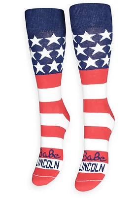 Americana Babe Lincoln Mens Crew Socks