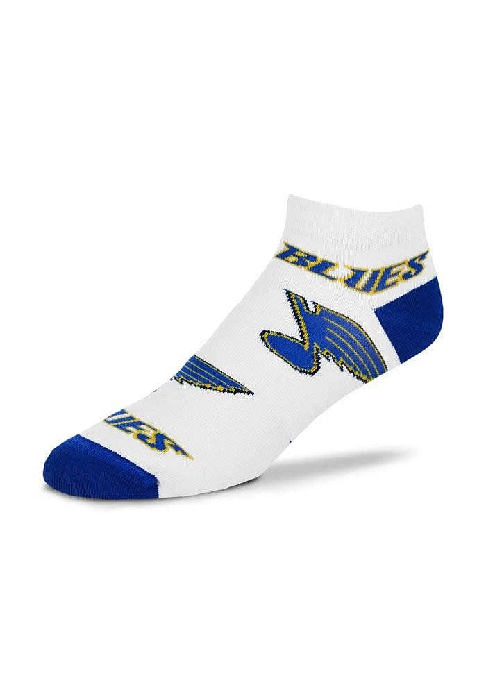 St Louis Blues Allover Logo Womens No Show Socks