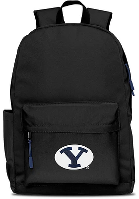 BYU Cougars Black Campus Laptop Backpack