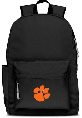 Clemson Tigers Black Campus Laptop Backpack
