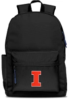Campus Laptop Illinois Fighting Illini Backpack - Black