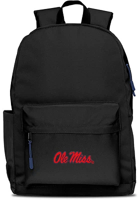 Ole Miss Rebels Black Campus Laptop Backpack