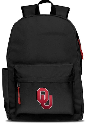 Oklahoma Sooners Black Campus Laptop Backpack