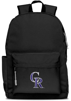 Colorado Rockies Black Campus Laptop Backpack
