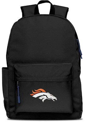 Denver Broncos Black Campus Laptop Backpack