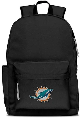 Miami Dolphins Black Campus Laptop Backpack