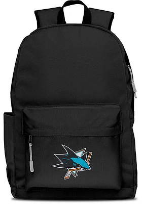San Jose Sharks Black Campus Laptop Backpack