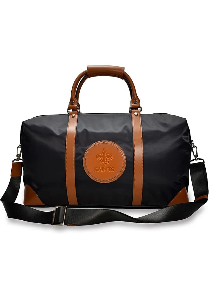 New Orleans Saints Black Debossed Duffel Luggage