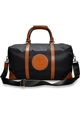 New Orleans Saints Black Debossed Duffel Luggage