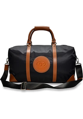 San Francisco 49ers Black Debossed Duffel Luggage