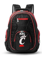 Cincinnati Bearcats Black Personalized Monogram Premium Color Trim Backpack