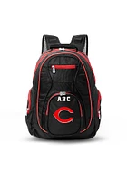 Cincinnati Reds Black Personalized Monogram Premium Color Trim Backpack