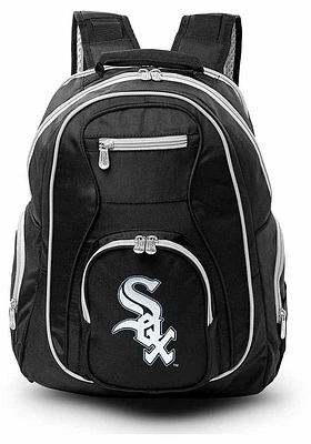 Chicago White Sox Black 19 Laptop Grey Trim Backpack
