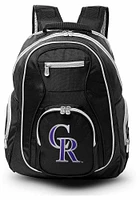 Colorado Rockies Black 19 Laptop Grey Trim Backpack