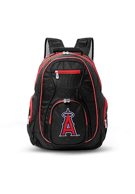 Los Angeles Angels Black 19 Laptop Red Trim Backpack