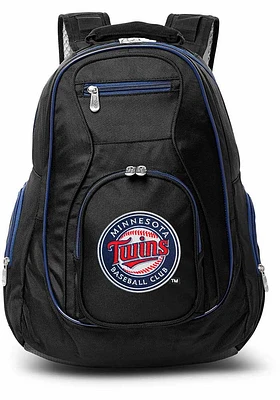 Minnesota Twins Black 19 Laptop Blue Trim Backpack