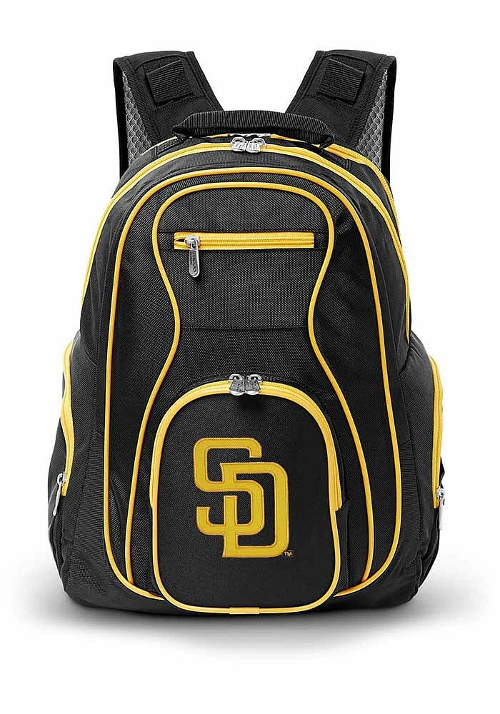 San Diego Padres Black 19 Laptop Blue Trim Backpack