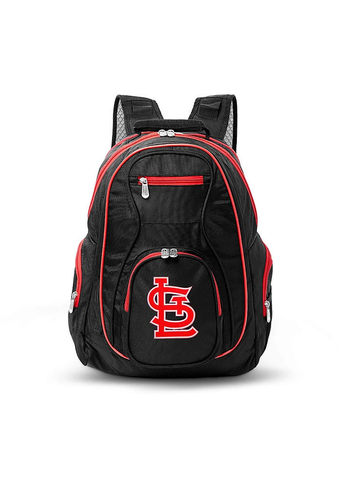 St Louis Cardinals Black 19 Laptop Red Trim Backpack