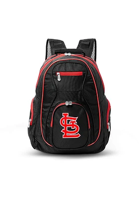 St Louis Cardinals Black 19 Laptop Red Trim Backpack