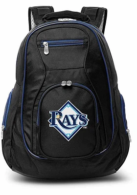 Tampa Bay Rays Black 19 Laptop Blue Trim Backpack