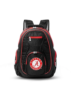 Alabama Crimson Tide Black 19 Laptop Red Trim Backpack