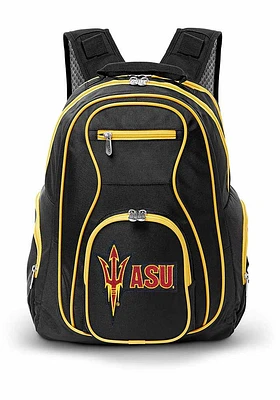 Arizona State Sun Devils Black 19 Laptop Yellow Trim Backpack