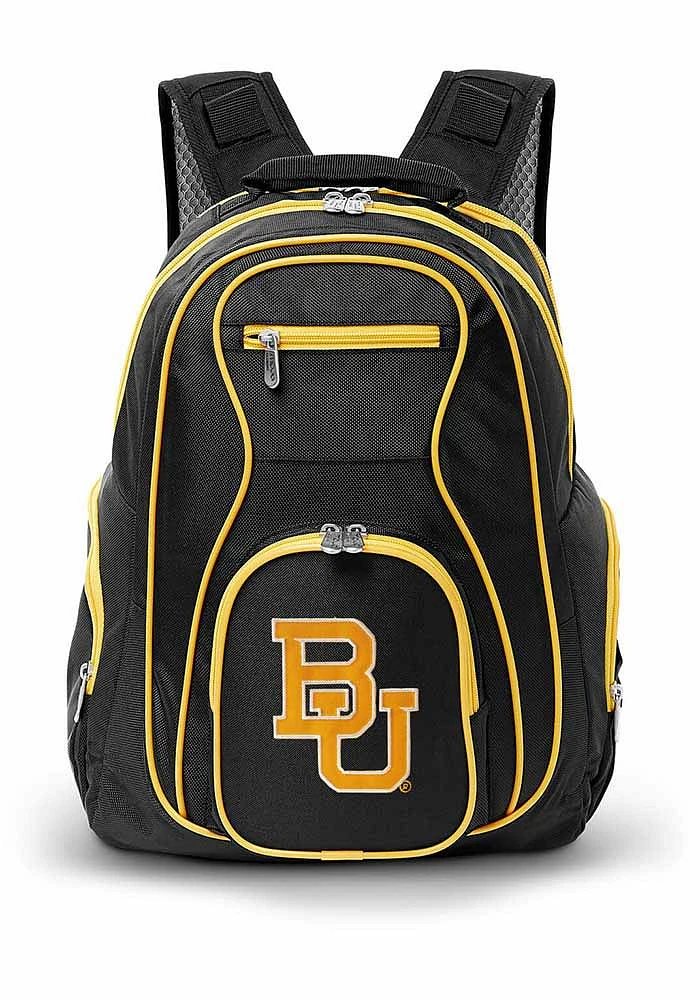 Baylor Bears Black 19 Laptop Yellow Trim Backpack