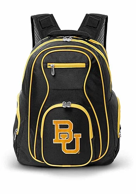 Baylor Bears Black 19 Laptop Yellow Trim Backpack