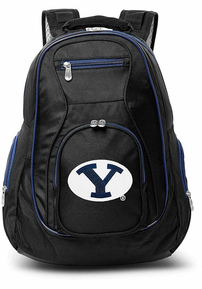 BYU Cougars Black 19 Laptop Blue Trim Backpack
