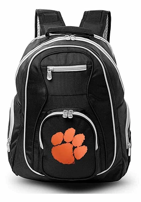 Clemson Tigers Black 19 Laptop Grey Trim Backpack
