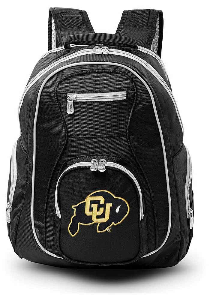 Colorado Buffaloes Black 19 Laptop Grey Trim Backpack