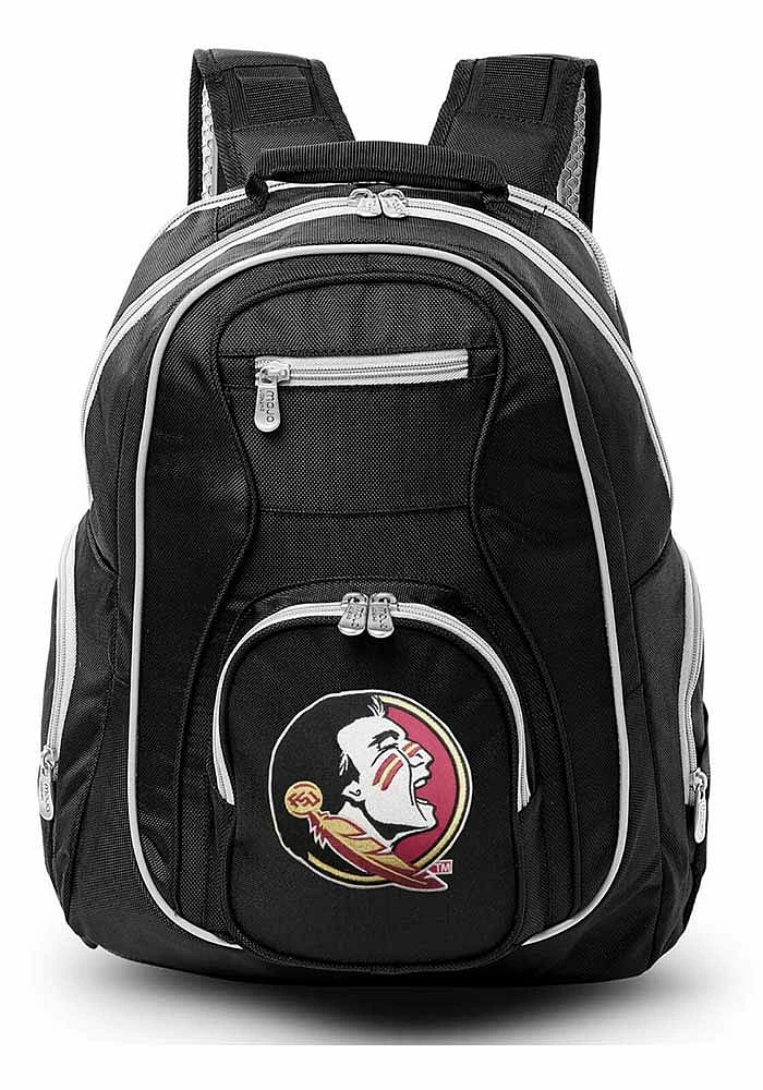 Florida State Seminoles Black 19 Laptop Grey Trim Backpack