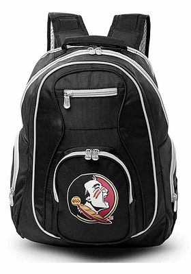 Florida State Seminoles Black 19 Laptop Grey Trim Backpack