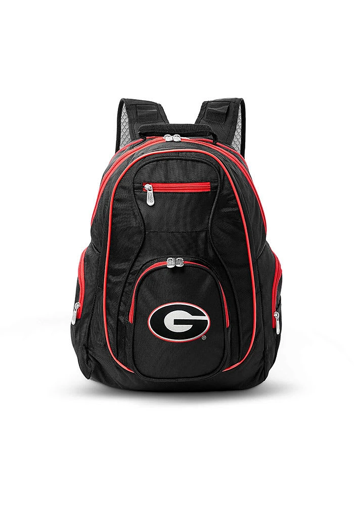 Georgia Bulldogs Black 19 Laptop Red Trim Backpack