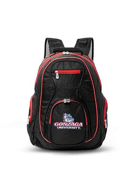 Gonzaga Bulldogs Black 19 Laptop Red Trim Backpack