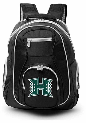 Hawaii Warriors Black 19 Laptop Grey Trim Backpack