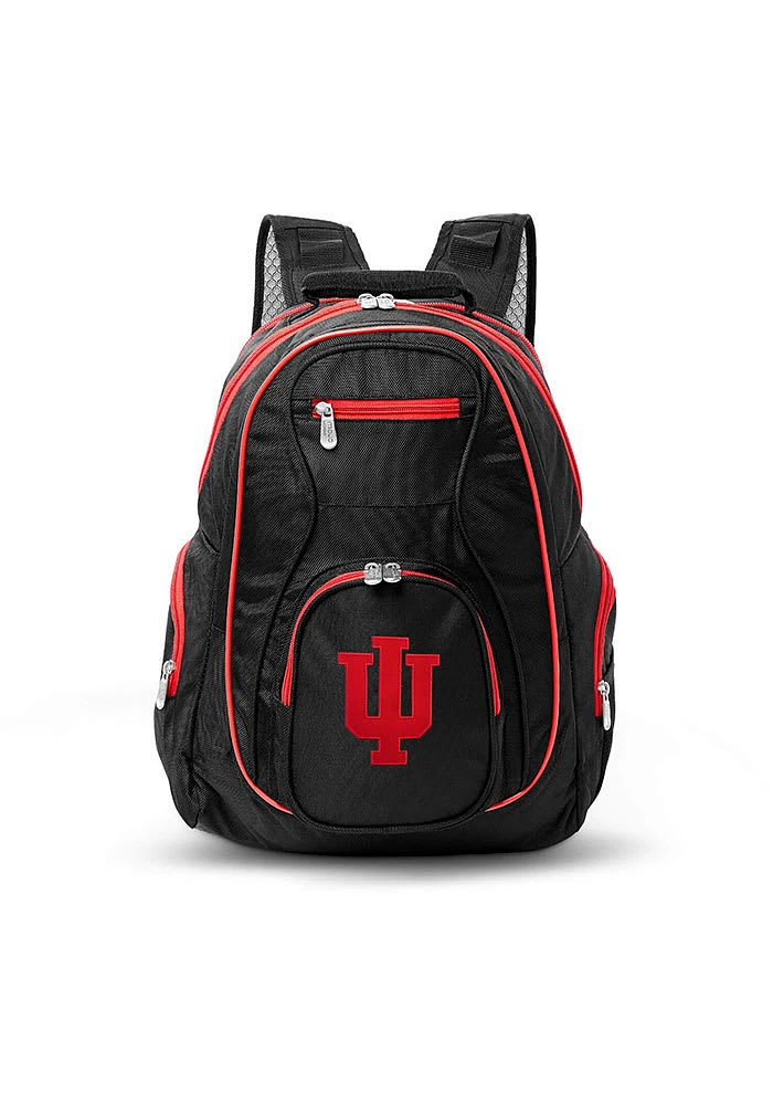19 Laptop Red Trim Indiana Hoosiers Backpack - Black