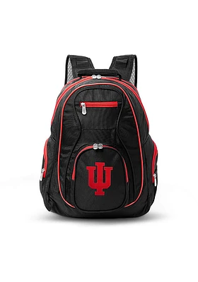 19 Laptop Red Trim Indiana Hoosiers Backpack - Black