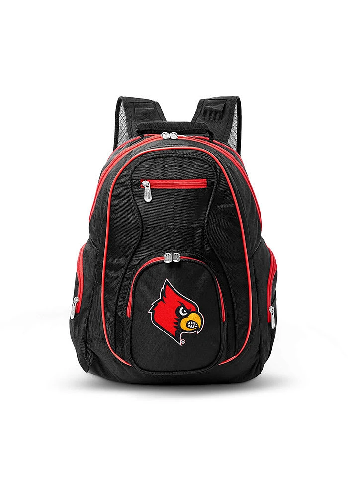 Louisville Cardinals Black 19 Laptop Red Trim Backpack