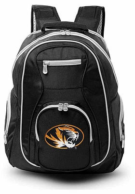 Missouri Tigers Black 19 Laptop Grey Trim Backpack