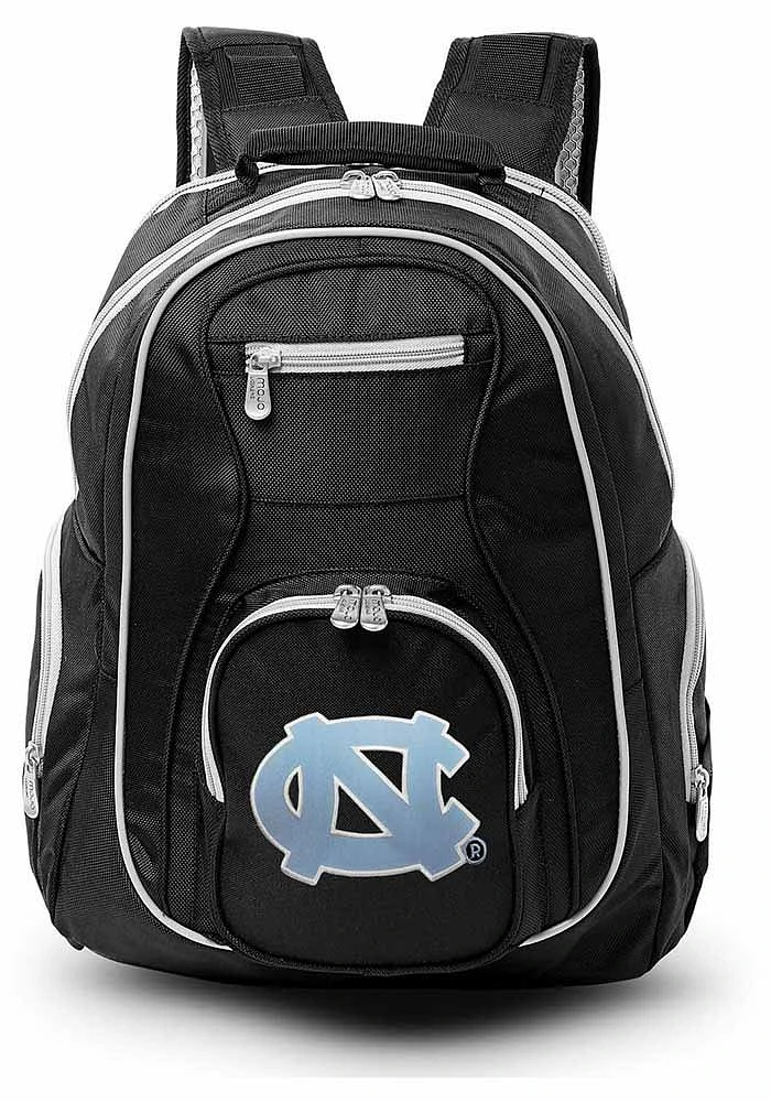 North Carolina Tar Heels Black 19 Laptop Grey Trim Backpack