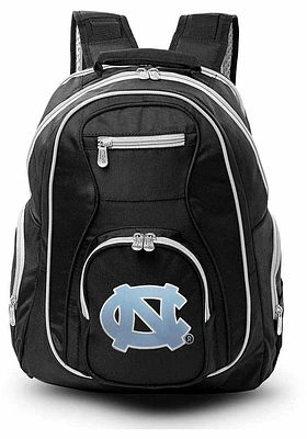 North Carolina Tar Heels Black 19 Laptop Grey Trim Backpack