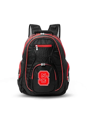 NC State Wolfpack Black 19 Laptop Red Trim Backpack