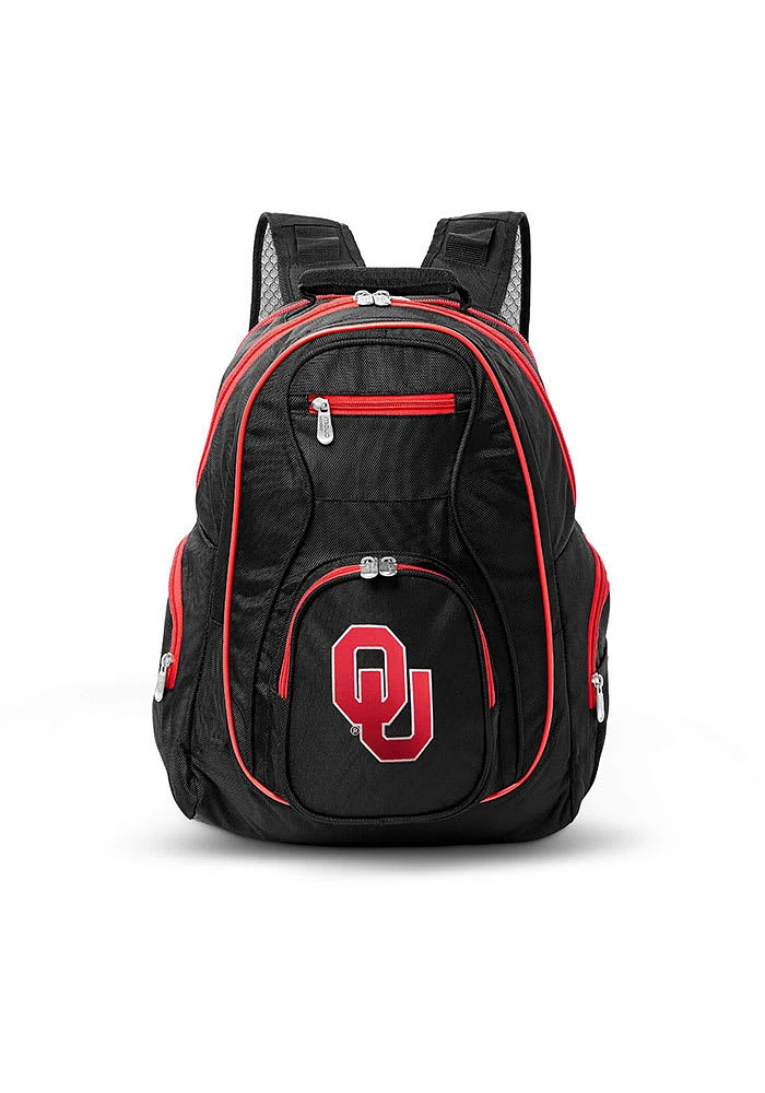 Oklahoma Sooners Black 19 Laptop Red Trim Backpack