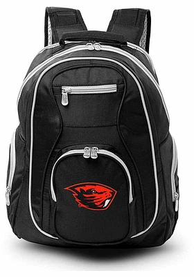 Oregon State Beavers Black 19 Laptop Grey Trim Backpack