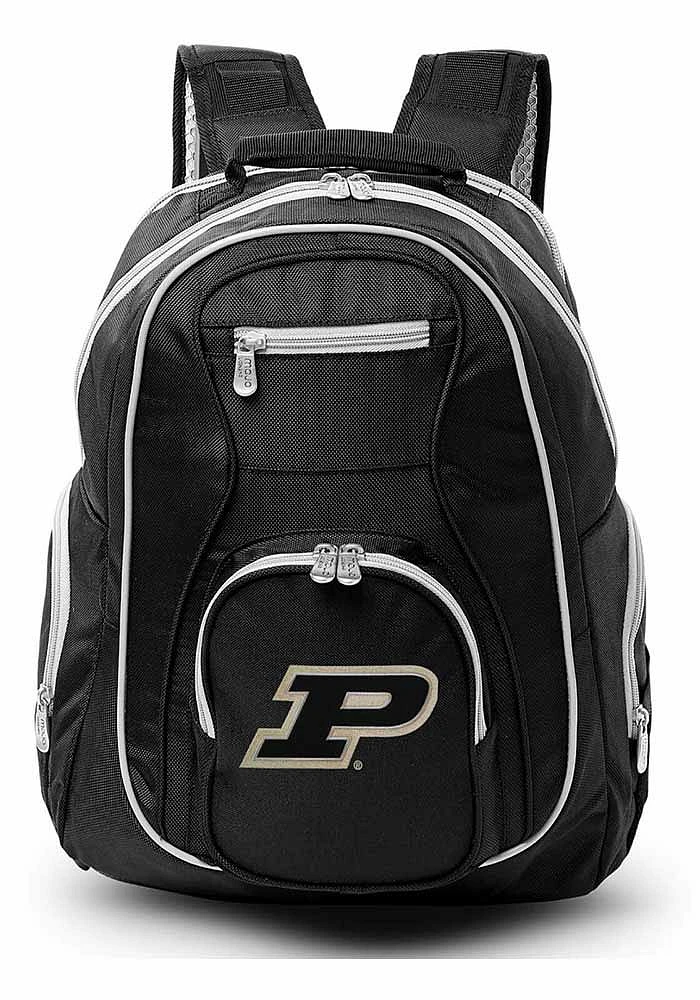 19 Laptop Grey Trim Purdue Boilermakers Backpack - Black