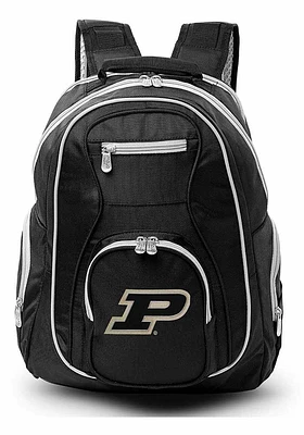 19 Laptop Grey Trim Purdue Boilermakers Backpack - Black